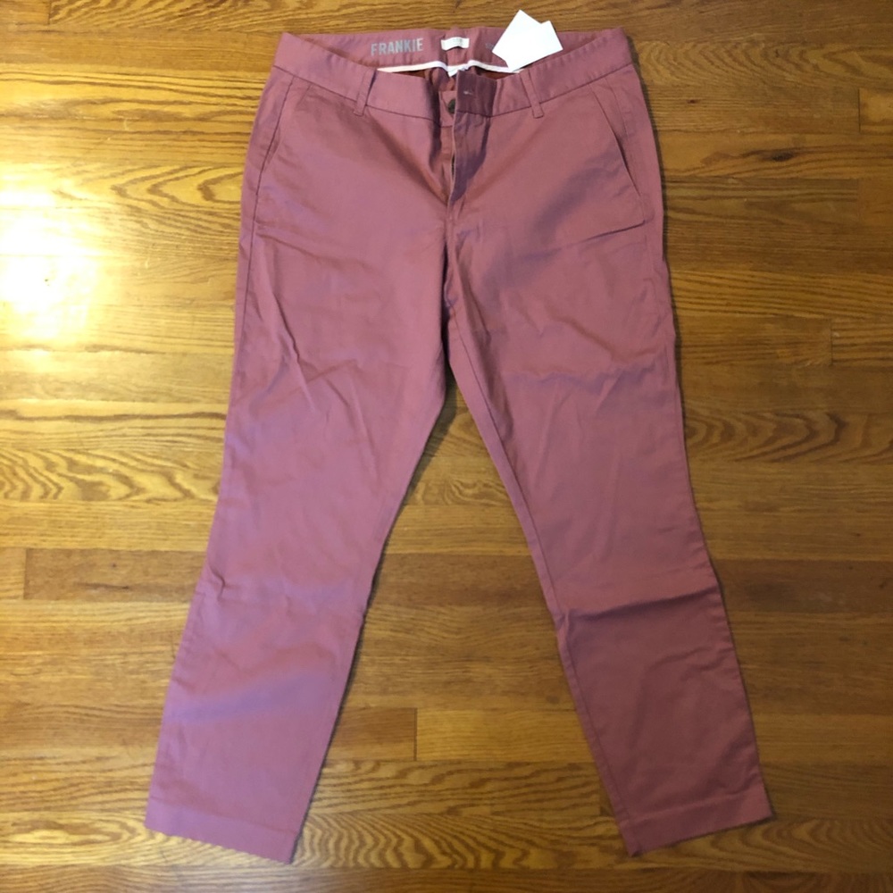 NWT J Crew Frankie Chinos Sz 12